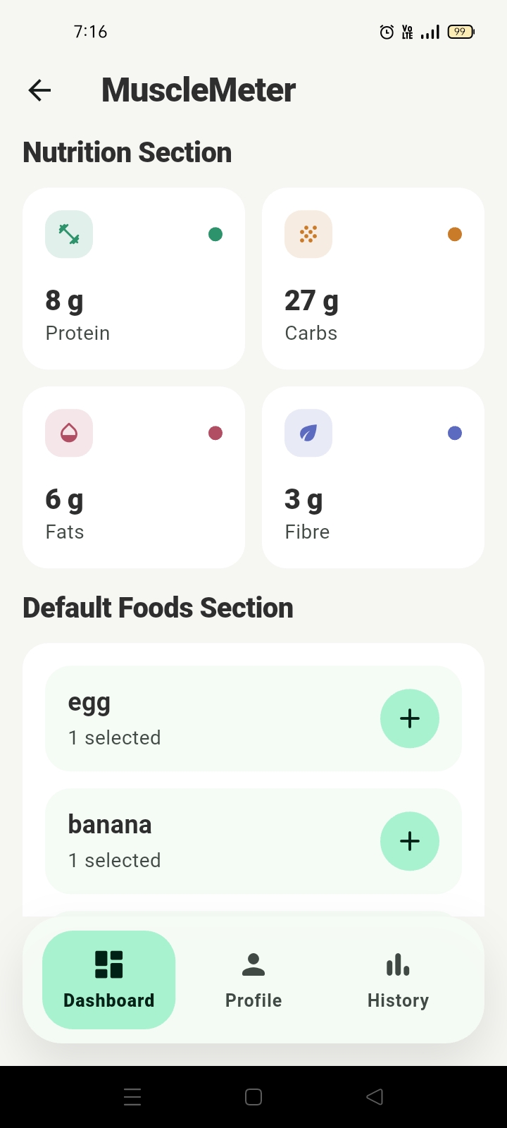 MuscleMeter screenshot 2